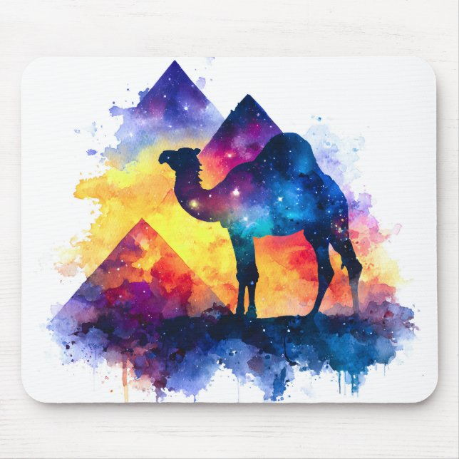 Cosmic Starry Night Egyptian Camel Ligcape Musmatta (Framsidan)