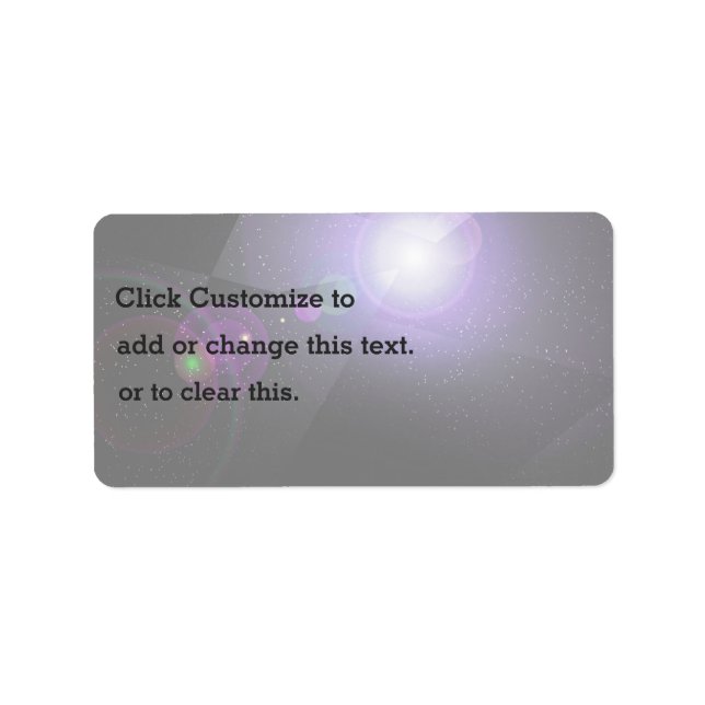 Cosmic Stars Adressetikett (Framsidan)