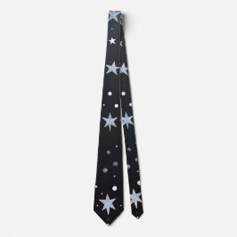 Cosmic Stars Black Neck tie Slips