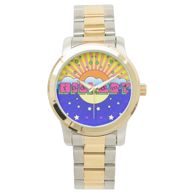 Cosmic Stil Hillary Firande Poster Armbandsur (Framsida)