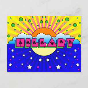 Cosmic Stil Hillary Firande Poster Vykort