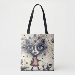 "Cosmic Stroll" Tote Bag by DAKimage Tygkasse