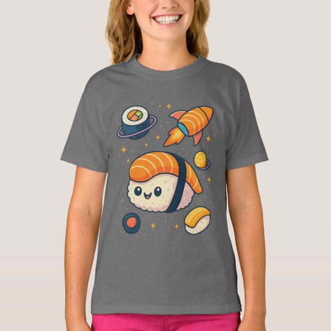 Cosmic Sushi Äventyr T Shirt (Framsida)
