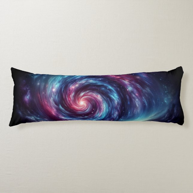 Cosmic Swirl - Galaxy Design Kroppskudde (Framsidan)