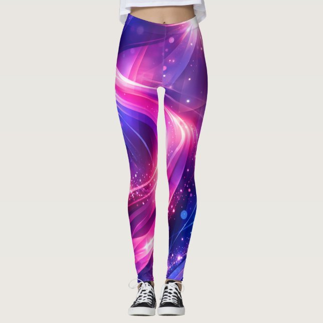 Cosmic Swirl – Galaxy Leggings (Framsida)