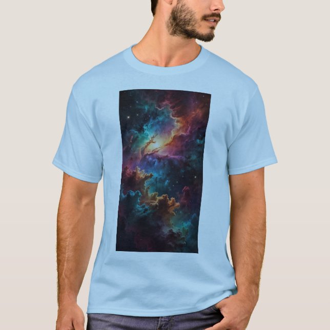 Cosmic Swirl T-Shirt Design (Framsida)