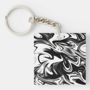 "Cosmic Swirl: The Black and White Marble Elegance