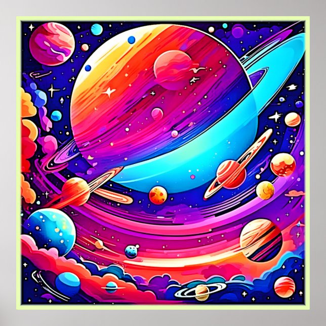 Cosmic Symphony Artwork Poster (Framsidan)