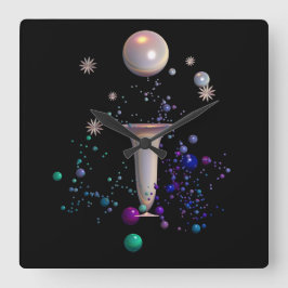 Cosmic Symphony Fyrkantig Klocka