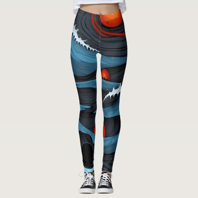 Cosmic Tides Leggings (Framsida)