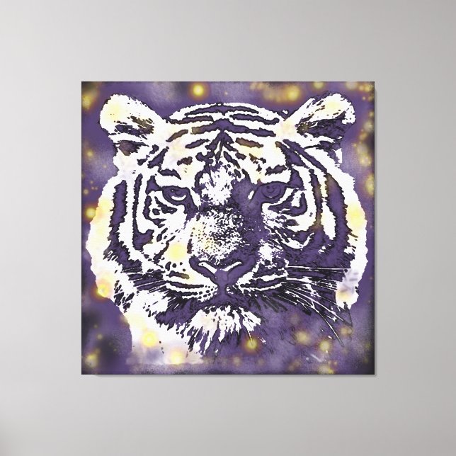 Cosmic Tiger Canvastryck (Framsida)
