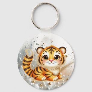 Cosmic Tiger Cub Trinas Swishy Äventyr Nyckelring