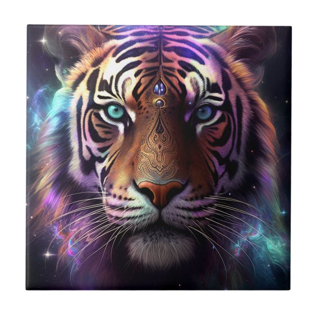 Cosmic Tiger Kakelplatta (Framsidan)