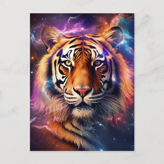 Cosmic Tiger Vykort (Framsida)