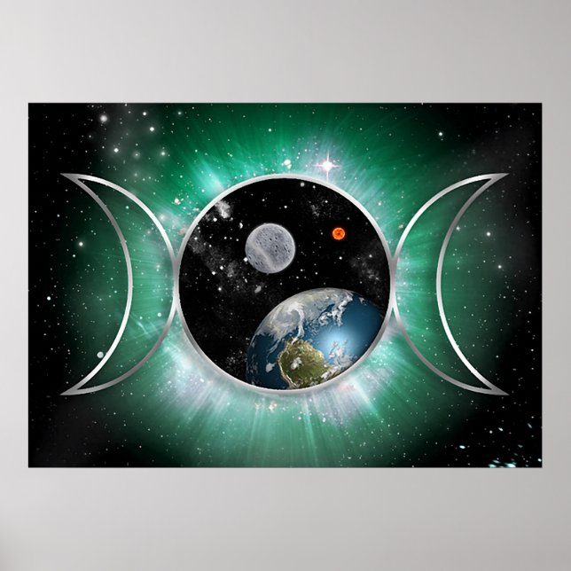 Cosmic Triple Goddess Poster (Framsidan)