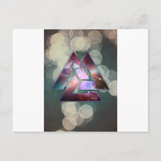 Cosmic Triple Knot Vykort (Framsida)