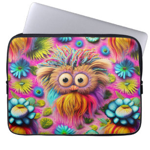 Cosmic Uggla Trippy Hippie Psychedelic Original Laptop Fodral