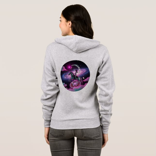 Cosmic Unicorn Vegas Dream Hoodie 🦄 🌌 T Shirt (Hel baksida)