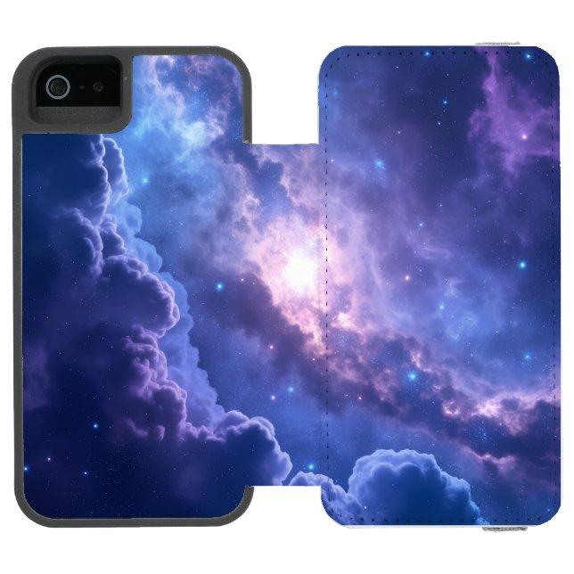 Cosmic Veil Nebula Incipio iPhone Wallet Skal (Folio Öppen)