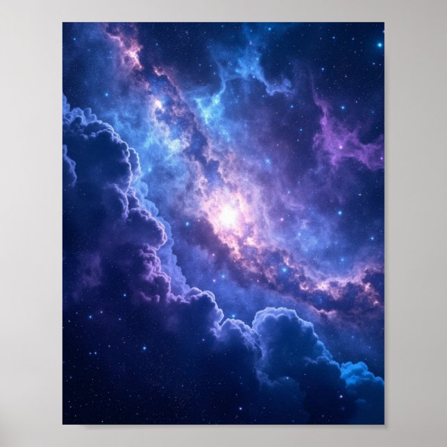 Cosmic Veil Nebula Poster (Framsidan)
