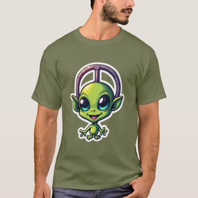 Cosmic Vibes - Funky Alien Tee Collection (Framsida)