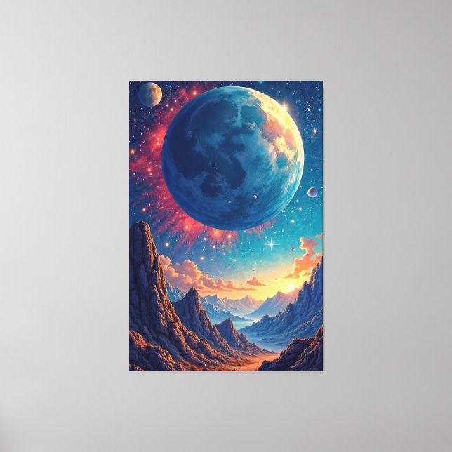 Cosmic Vista Canvastryck (Framsida)