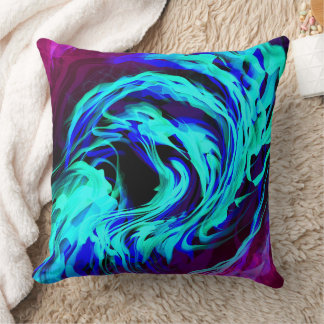 "Cosmic Vortex" Decorative Pillow Kudde