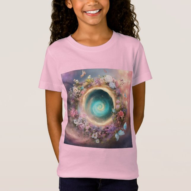 Cosmic Vortex Gravity-Inspired T-Shirt Design (Framsida)