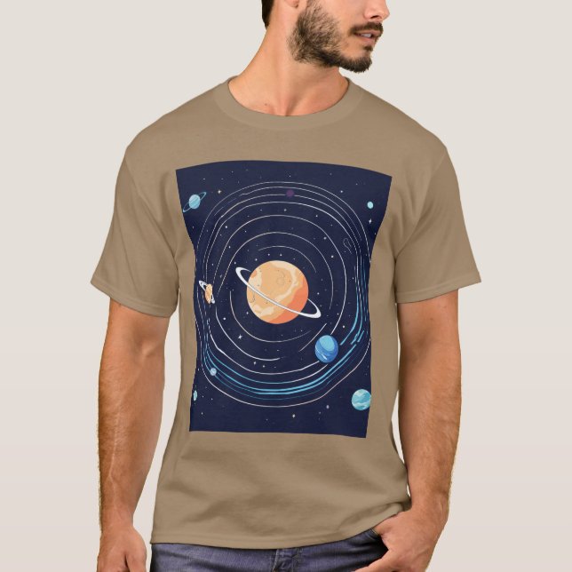 "Cosmic Voyage" T Shirt (Framsida)