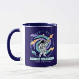 Cosmic Wanderer Astronaut Telescop Mugg
