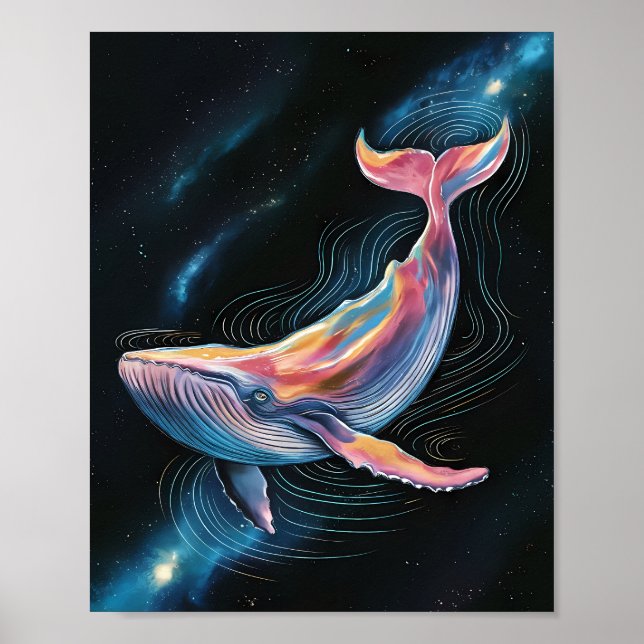 Cosmic Whale Poster (Framsidan)