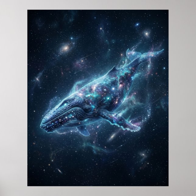 Cosmic Whale Star Ocean Poster (Framsidan)