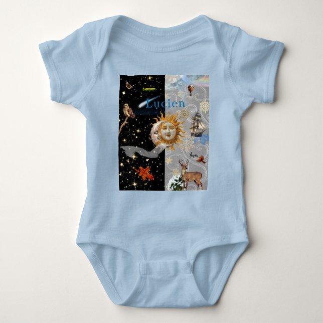  Cosmic Winter Baby Bodysuit T Shirt (Framsida)