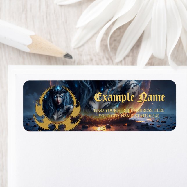 Cosmic Witch – Born from the Star Sphere.  Returadress Etikett (Insitu)