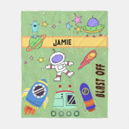 Cosmic World Personlig Fleece Blanket