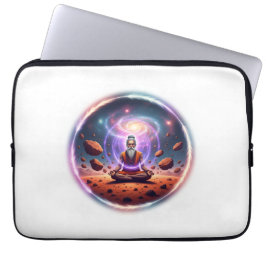 Cosmic Yogi on Mars Meditation Art Laptop Fodral