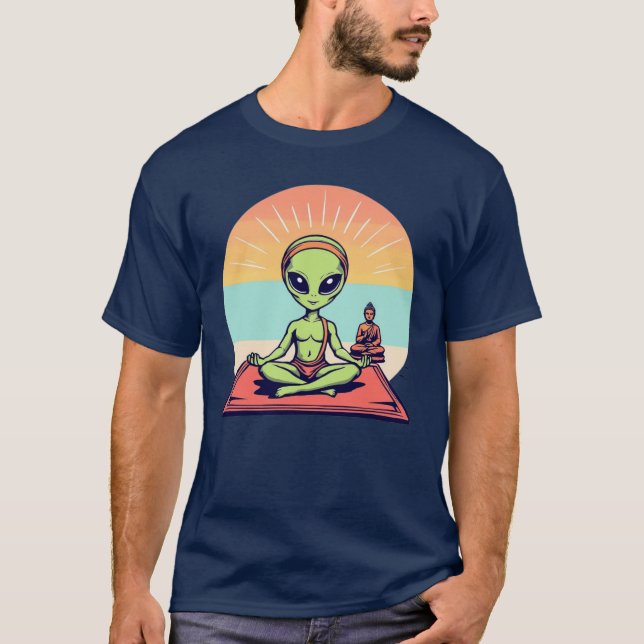 Cosmic Yogi T Shirt (Framsida)
