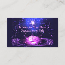 Cosmic Zen Lila Crystal Lotus Flower Stars