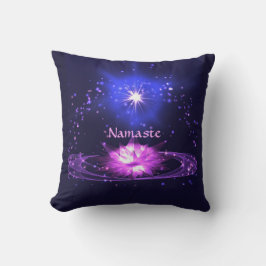 Cosmic Zen Yoga Namaste Crystal Lotus Flower Kudde