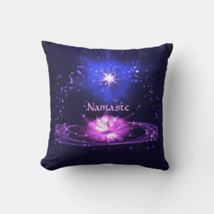 Cosmic Zen Yoga Namaste Crystal Lotus Flower Kudde