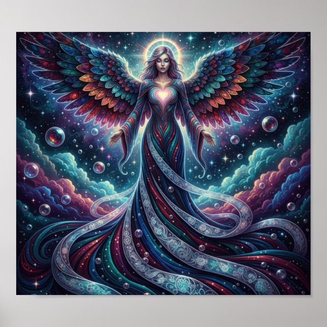 CosmicBubblesAngel Poster (Framsidan)