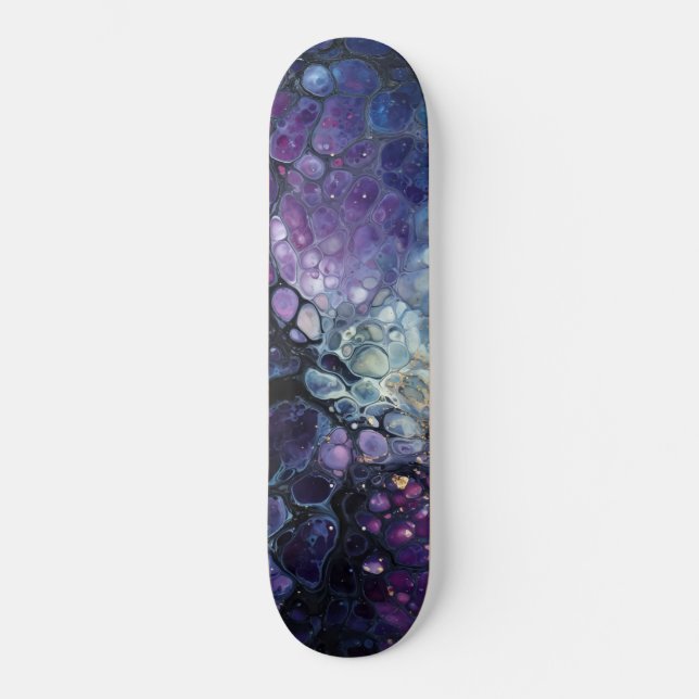 CosmicNebulaePour Mini Skateboard Bräda 18,5 Cm (Framsida)