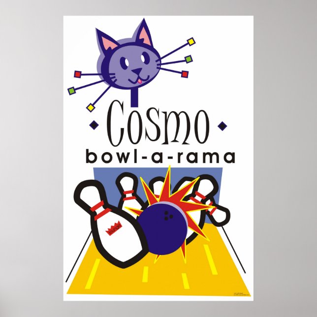 Cosmo bowl-a-rama poster (Framsidan)