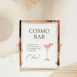 Cosmo Cocktail Bar Recept Poster