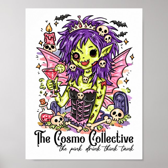 Cosmo Cocktail Collective Älva Poster (Framsidan)