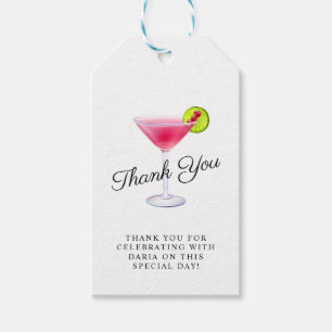 Cosmo Cocktail Party Gift-Märkre Presentetikett