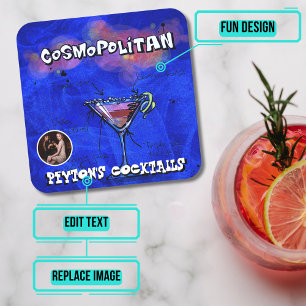 Cosmo Cocktail Party Underlägg Papper Kvadrat