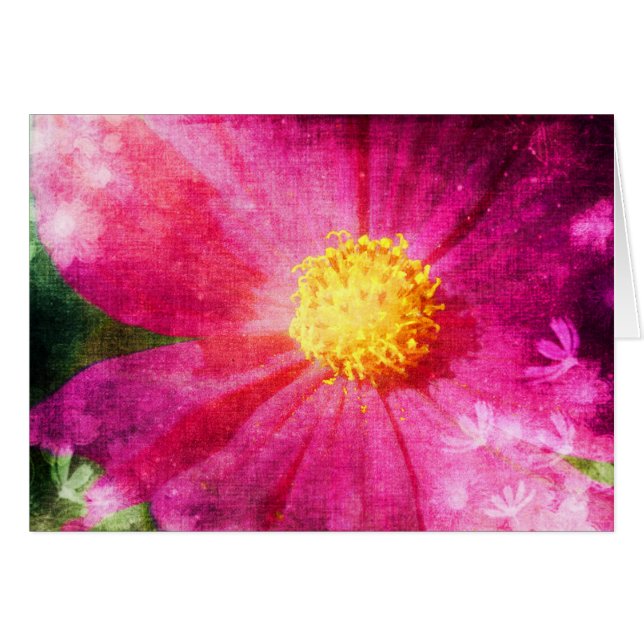Cosmo Flower Hälsningskort (Framsidan Horizontal)