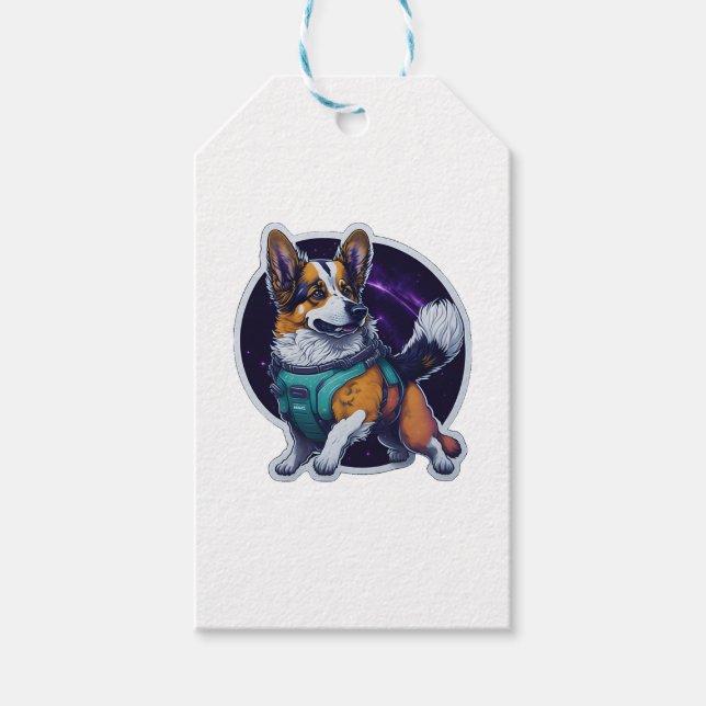 Cosmo, Spacedog Traveler Galactic Hund Presentetikett (Framsidan)