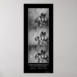 Cosmonaut Aleksei Leonov - First Spacewalker Poster